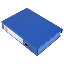 齐心 A1297 A4 55mm 办公必备磁扣式PVC档案盒 蓝（单位：个）