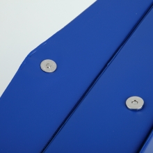 齐心 A1297 A4 55mm 办公必备磁扣式PVC档案盒 蓝（单位：个）