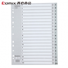齐心（COMIX）IX900 易分类字母索引纸11孔21页