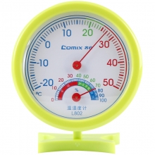 齐心（COMIX）L802 轻巧型指针式温湿度计 颜色随机