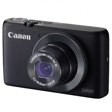 佳能（Canon） PowerShot S200 数码相机 黑色