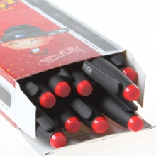 真彩状元红V2168碳素中性笔   12支/盒