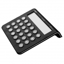 得力（deli) 1592 平板水晶按键计算器 黑白随机