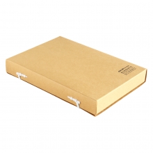 得力 5924 牛皮纸档案盒 A4/40mm背厚 10个/包