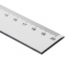 得力（deli）6220  塑料直尺 通用直尺 测量绘图尺子 办公用品 20cm
