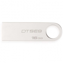 金士顿（Kingston）读速100MB/s DT SE9G2 16GB USB3.0 金属U盘 银色亮薄