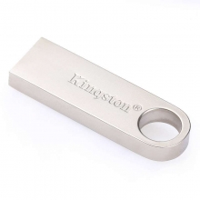 金士顿（Kingston）读速100MB/s DT SE9G2 16GB USB3.0 金属U盘 银色亮薄
