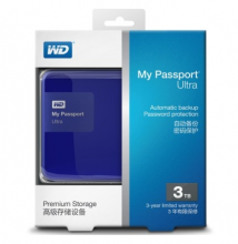西部数据（WD）My Passport Ultra 升级版 500G 2.5英寸 贵族蓝 移动硬盘 WDBPGC5000ABL