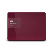 西部数据（WD）My Passport Ultra 升级版 1TB 2.5英寸 野莓红 移动硬盘 WDBGPU0010BBY