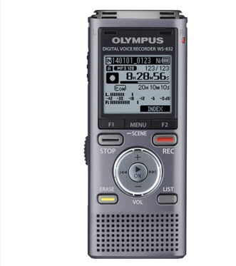 奥林巴斯（OLYMPUS） WS-832 12G 录音笔 灰色