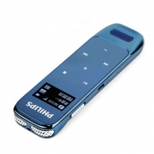 飞利浦(PHILIPS) VTR6600 8GB 触摸微型数字降噪录音笔 蓝色