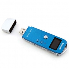 飞利浦(PHILIPS) VTR5600 4GB 数字降噪 便捷USB拔插录音笔 蓝色