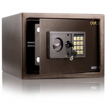 得力 DELI 33037 飞刃精致电子密码保管箱 办公家用 入墙方便