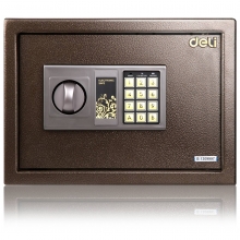 得力 DELI 33037 飞刃精致电子密码保管箱 办公家用 入墙方便