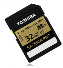 东芝 TOSHIBA EXCERIA PRO SDHC存储卡 32G 极至超速 UHS CLASS10 读260M写240M