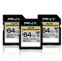 必恩威 PNY SDXC 64G 600X UHS-1 CLASS10 极速存储卡读取90MB S 专业摄影机 单反相机用闪存卡