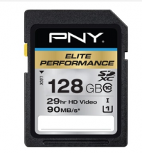 必恩威 PNY SDXC 128G 600X UHS-1 CLASS10 极速存储卡读取90MB S 专业摄影机 单反相机用闪存卡