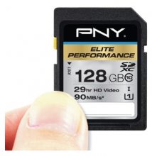 必恩威 PNY SDXC 128G 600X UHS-1 CLASS10 极速存储卡读取90MB S 专业摄影机 单反相机用闪存卡