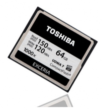 东芝 TOSHIBA EXCERIA CF存储卡 64G 极至瞬速 读150M写120M 1000倍速 VPG-20