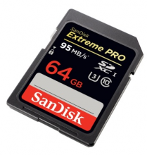 闪迪 SANDISK 64GB UHS-I 至尊超极速SDXC存储卡 读速95MB S