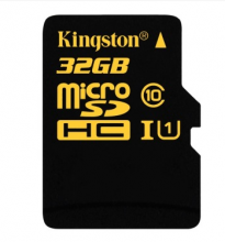 金士顿 KINGSTON 32GB UHS-I CLASS10 TF MICRO SD 高速存储卡 读速90MB S 土豪金