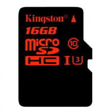 金士顿 KINGSTON 16GB UHS-I U3 CLASS10 TF MICRO SD 高速存储卡 读速90MB S 写入80MB S