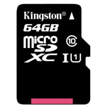 金士顿 KINGSTON 64GB CLASS10 TF MICRO SD 存储卡 读速48MB S