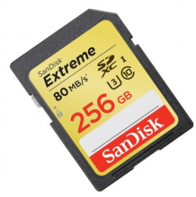 闪迪 SANDISK 256GB UHS-I 至尊极速SDXC存储卡 读速80MB S