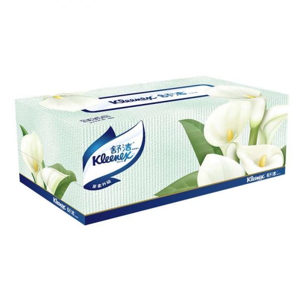 Kleenex舒洁 马蹄莲盒装面纸200抽2层