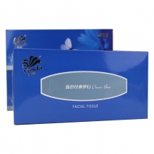 维达（Vinda） V2046B 蓝色经典梦幻盒装抽纸 200抽/盒