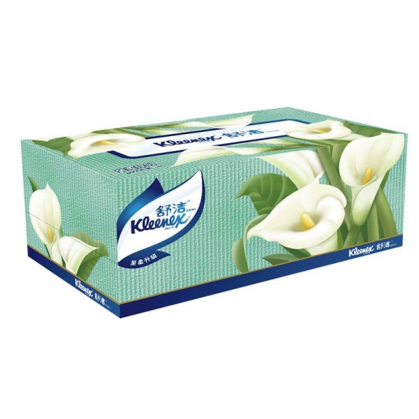 Kleenex舒洁 马蹄莲盒装面纸200抽2层