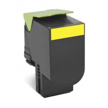 利盟 LEXMARK 高容量碳粉盒 80C8HYE 3k (黄色）