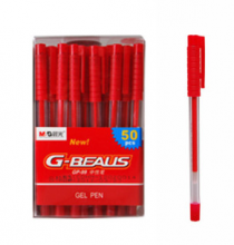 晨光（M&G） GP99 中性笔阿一透明杆水笔  0.5mm 办公学习用品 50支/筒