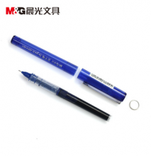 晨光（M&G）ARP41801直液式全针管中性笔 办公学习签字笔 水笔0.5mm 12支装 黑色 1支装