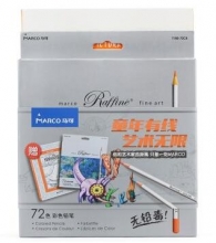 马可（Marco）7100-72CB Raffine系列 72色彩色铅笔/填色笔 怪物星球纸盒套装