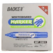 宝克（BAOKE） MP3901 可加墨白板笔 12支装红/蓝/黑大字