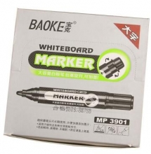 宝克（BAOKE） MP3901 可加墨白板笔 12支装红/蓝/黑大字