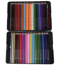宝克（BAOKE）PW1648 水溶性彩色铅笔 12色/24色/36色/48色铁盒套装
