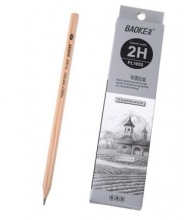 宝克（BAOKE）PL1652 办公绘图铅笔 绘画素描铅笔 多灰度 2H 12支/盒 （计价单位：支）
