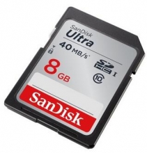 闪迪（SanDisk）至尊高速SDHC UHS-I存储卡8G  Class10 读速40Mb/s