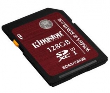 金士顿（Kingston）128GB UHS-I U3 Class10 SD高速存储卡（读速90Mb/s）中国红