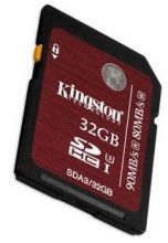 金士顿（Kingston）32GB UHS-I U3 Class10 SD高速存储卡（读速90Mb/s）中国红