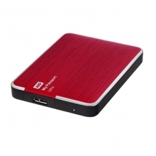 西部数据（WD） My Passport Ultra USB3.0 1TB 超便携移动硬盘 （红色）WDBZFP0010BRD
