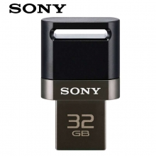 SONY索尼 手机U盘 32G USM-32SA1 黑色 电脑+手机双接口 OTG Micro USB闪存盘 U盘