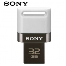 SONY索尼 手机U盘 32G USM-32SA1 白色 电脑+手机双接口 OTG Micro USB闪存盘 U盘