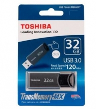 东芝 (TOSHIBA) 按闪系列U盘 32G USB3.0 黑色