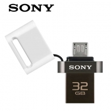 SONY索尼 手机U盘 32G USM-32SA1 白色 电脑+手机双接口 OTG Micro USB闪存盘 U盘