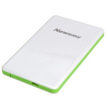 纽曼 NEWSMY MINI CARD吉云 1.8英寸移动硬盘 白绿 60GB存储