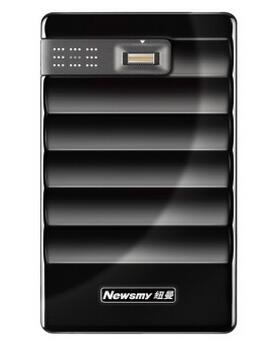 纽曼 NEWSMY 指纹王 加密型 2.5英寸移动硬盘 USB3.0 500GB 黑色