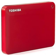 东芝 TOSHIBA V8 CANVIO高端分享系列2.5英寸移动硬盘 USB3.0_活力红_1T